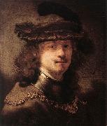 FLINCK, Govert Teunisz. Portrait of Rembrandt df oil painting on canvas